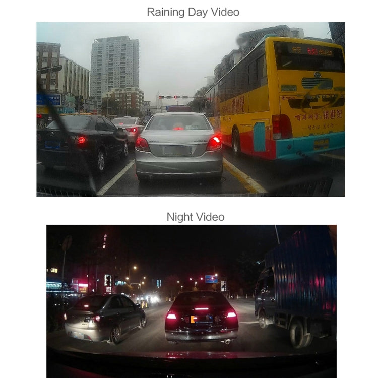 4 inch HD Video Recording HD Display Car Recorder with Separate F2.0 Camera, 12MP 170 Degrees Wide-angle/ Rear View Loop Recording/ G-Sensor Recording/ WDR Full HD/ Front Camera 1080P/ Rear Camera 720P/ Support 32G TF Card - Car DVRs by buy2fix | Online Shopping UK | buy2fix