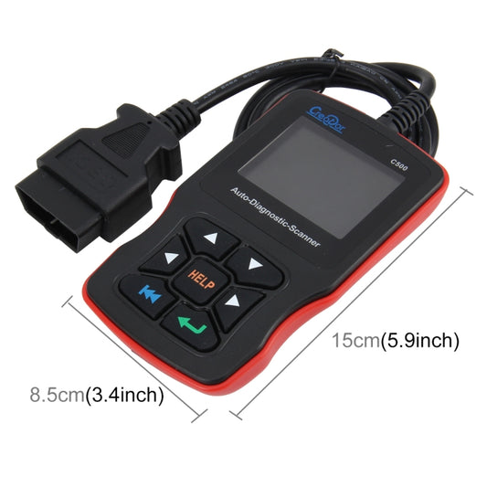 C500 Code Scanner 320*240 Pixel Display Car Scanner Fault Code Reader Scanner Update Online Automotive Diagnostic Tool, Support SD card - Code Readers & Scan Tools by buy2fix | Online Shopping UK | buy2fix