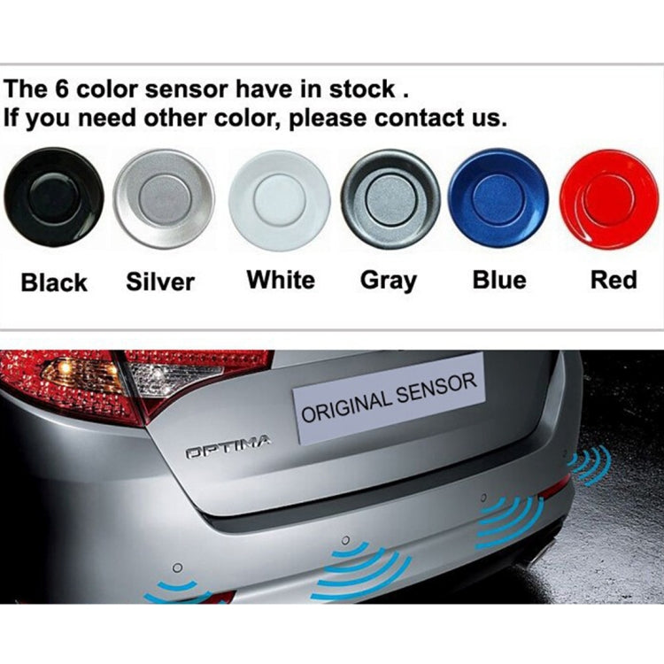 PZ-306-W Car Parking Reversing Buzzer 4.3inch LCD Screen Reverse Parking Sensors Automatic Wireless Parking Wireless Alarm Assistance System with 4 Rear Radar by buy2fix