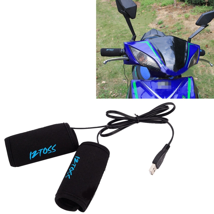 DC 5V Winter Motorcycle Handle Heats Up Heating Handles USB Input with Temperature Switch Suitable Handle Diameter of About 22-30mm - Grips by buy2fix | Online Shopping UK | buy2fix
