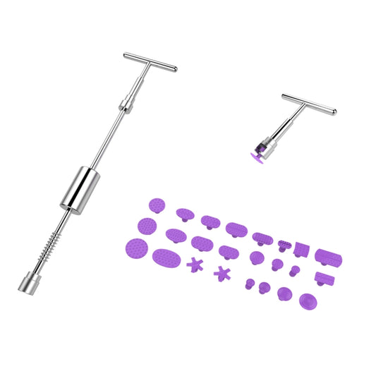 Auto Repair Body Tool Kit PDR Dent Paintless Repair Tools Dent Puller Slide Hammer Reverse Hammer Aluminum Suction Cups for Dent - Sheet Metal Tools by buy2fix | Online Shopping UK | buy2fix