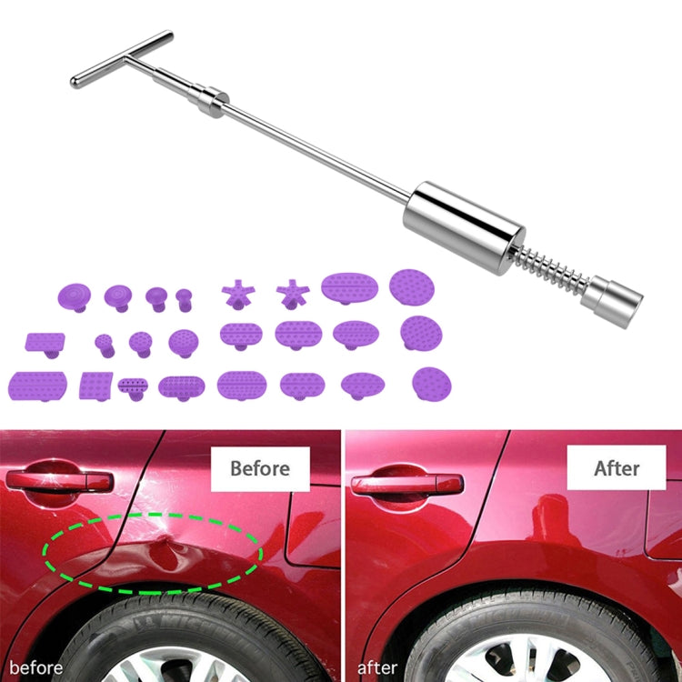 Auto Repair Body Tool Kit PDR Dent Paintless Repair Tools Dent Puller Slide Hammer Reverse Hammer Aluminum Suction Cups for Dent - Sheet Metal Tools by buy2fix | Online Shopping UK | buy2fix