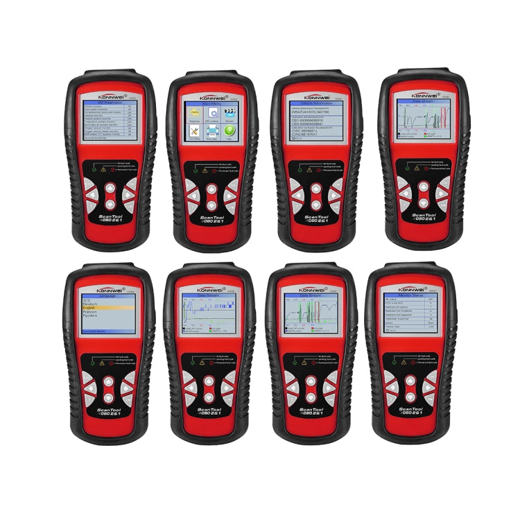 KONNWEI KW830 OBDII / CAN Car Auto Diagnostic Scan Tools Auto Scan Adapter Scan Tool Supports 8 Languages and 6 Protocols (Can Also Detect Battery and Voltage, Only Detect 12V Gasoline Car) by KONNWEI