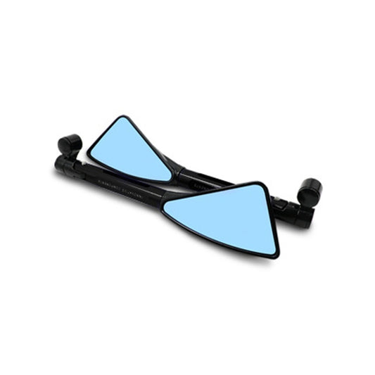 2 PCS Motorcycle Parts CNC Technology Aluminum Alloy Rearview Mirror Side Mirror(Black) by buy2fix