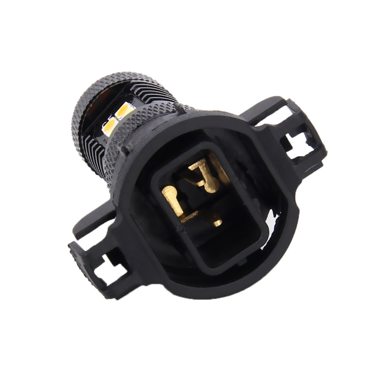 2 PCS Super Bright PSX24W DC 12V 5W 350LM Auto Car Fog Light with 16 SMD-3030 LED Bulbs Lamp, White + Yellow Light - Fog / Driving Lights by buy2fix | Online Shopping UK | buy2fix