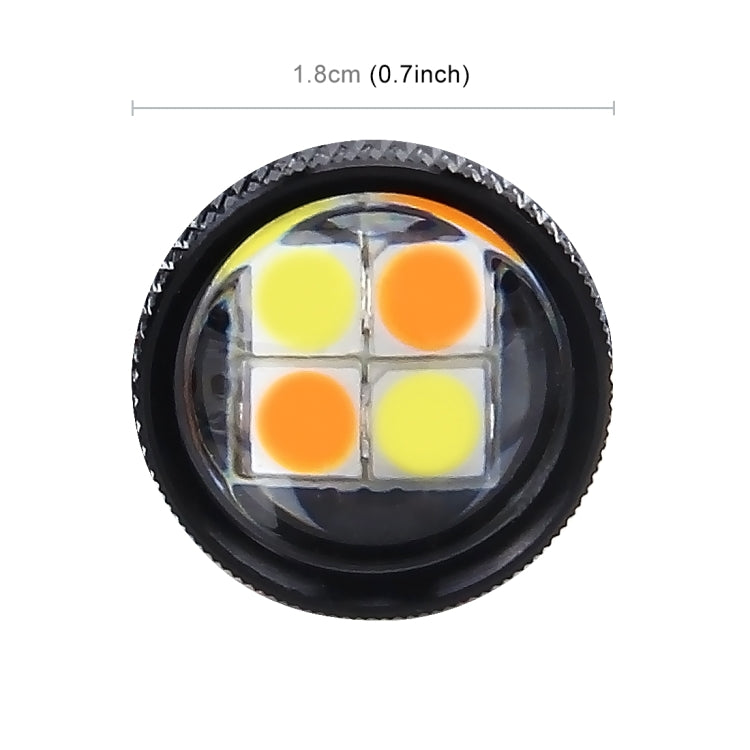 2 PCS Super Bright PSX24W DC 12V 5W 350LM Auto Car Fog Light with 16 SMD-3030 LED Bulbs Lamp, White + Yellow Light - Fog / Driving Lights by buy2fix | Online Shopping UK | buy2fix