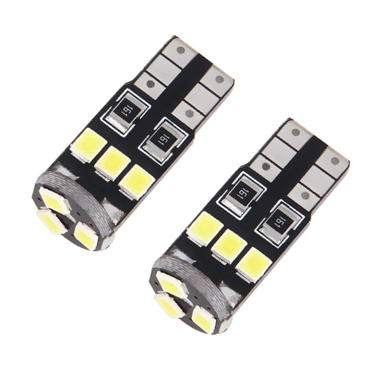 2 PCS T10/W5W/194/501 1.5W 90LM 6000K 9 SMD-3528 LED Bulbs Car Reading Lamp Clearance Light with Decoder, DC 12V by buy2fix