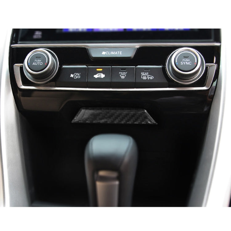Carbon Fiber Trim Central Control Gears Shift Panel Decorative Sticker for Honda Civic 10th Gen 2016-2019 by buy2fix