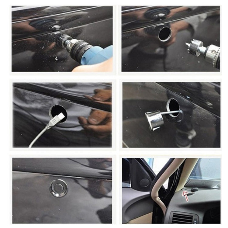 Car Buzzer Reverse Backup Radar System - Premium Quality 4 Parking Sensors Car Reverse Backup Radar System with LCD Display(Silver Grey) - Radar Detectors by buy2fix | Online Shopping UK | buy2fix