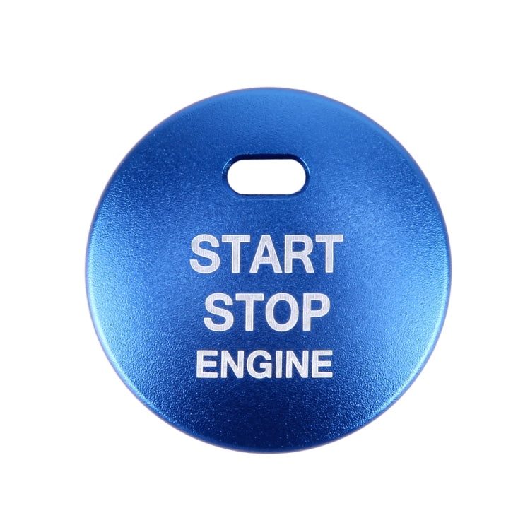 3D Aluminum Alloy Engine Start Stop Push Button Cover Trim Decorative Sticker for Mazda CX4 / CX5 / Axela / ATENZA(Blue) - Decoration Rings by buy2fix | Online Shopping UK | buy2fix