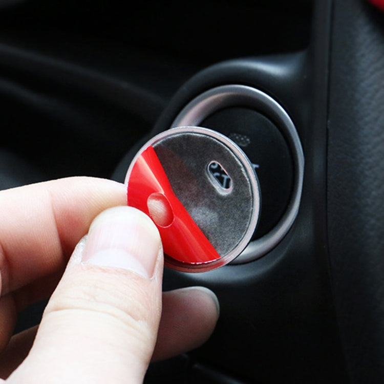 3D Aluminum Alloy Engine Start Stop Push Button Cover Trim Decorative Sticker for Mazda CX4 / CX5 / Axela / ATENZA(Red) - Decoration Rings by buy2fix | Online Shopping UK | buy2fix