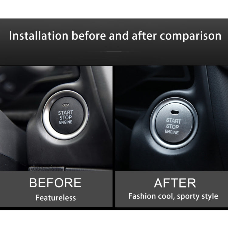 3D Aluminum Alloy Engine Start Stop Push Button Cover Trim Decorative Sticker for Mazda CX4 / CX5 / Axela / ATENZA(Red) - Decoration Rings by buy2fix | Online Shopping UK | buy2fix