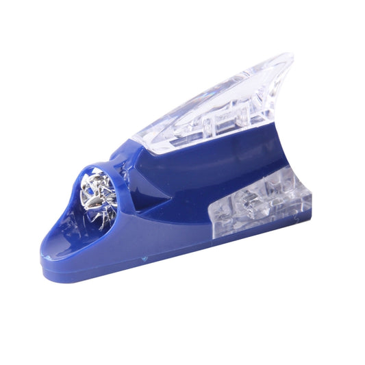 CB-073 Colorful Warning Light Wind Power Shark Fin Antenna Car Decoration(Blue) by buy2fix