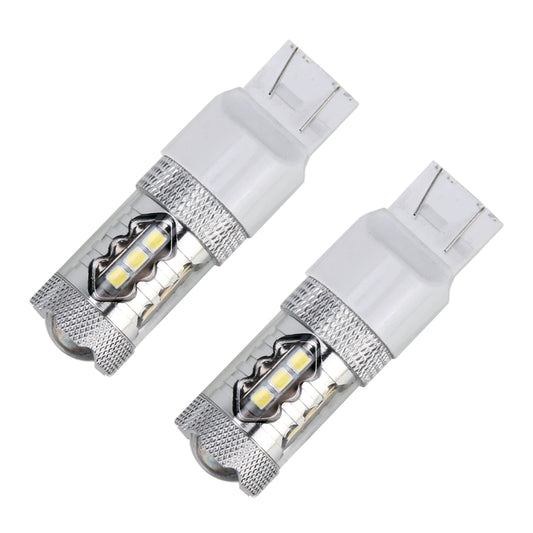 2 PCS T20 / 7440 5W 250LM 6000K Car Auto Turn Light Reversing Lights 16LEDs SMD-2835 Lamps, DC 12V(White Light) by buy2fix