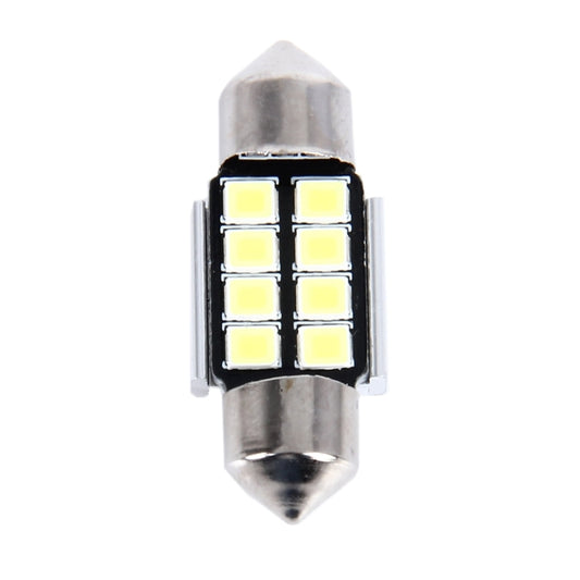 2 PCS 3W 200 LM 6000K 31MM 8 SMD-2835 LEDs Bicuspid Port Decoding Car Dome Lamp LED Reading Light, DC 12V(White Light) by buy2fix