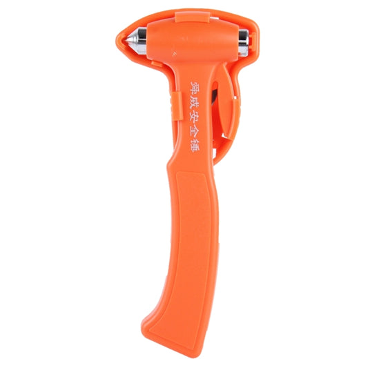 SHUNWEI SD-3501 Seat Belt Cutter Window Breaker Auto Rescue Tool Ideal Plastic Shell Car Safety Emergency Hammer with Adhesive Tape And Fixation Frame(Orange) by SHUNWEI
