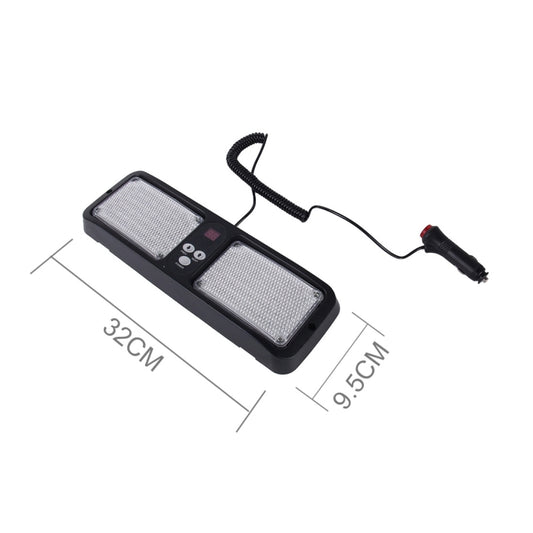 High qulaity DC 12V,9W LED Waterproof Car Sunshade Yellow Light + White Light Warning Lights Strobe Emergency Lights Flashing Light with 12 Kinds Flash Patterns by buy2fix