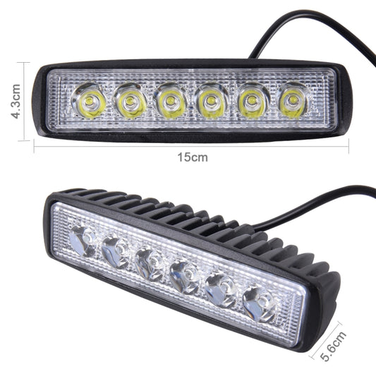 DC 10-30V 18W 1500LM 6500K Waterproof Vehicle Car Boat Marine External Work Lights Emergency Lights 30 Degrees Adjustable Spot Light LED Car Bulbs with 6 Intense Wafer LED Lights(White Light) by buy2fix