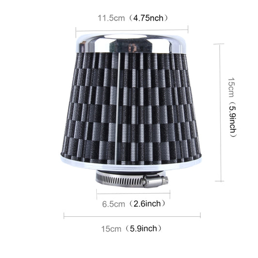 6.5cm Universal Mushroom Head Style Air Filter for Car by buy2fix