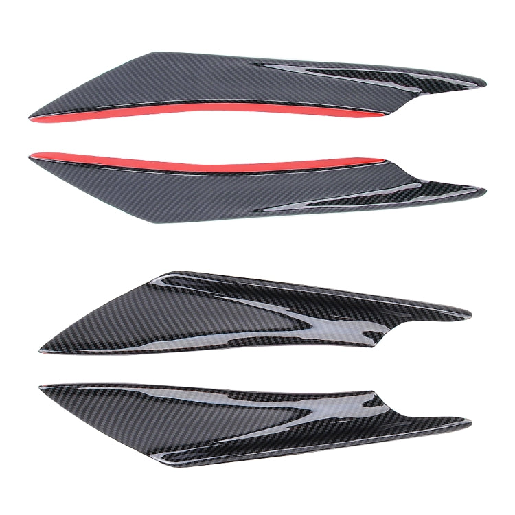 4 PCS Car-Styling Flank Decorative Sticker(Black Carbon Fiber) - Decorative Sticker by buy2fix | Online Shopping UK | buy2fix