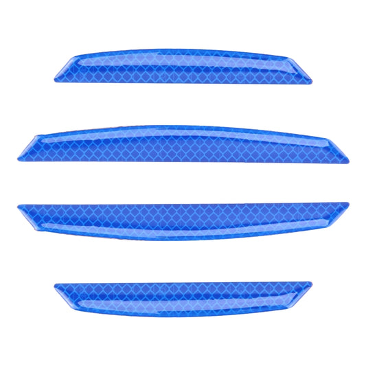 4 PCS Universal Car Door Anti-collision Strip Protection Guards Trims Stickers (Blue) by buy2fix