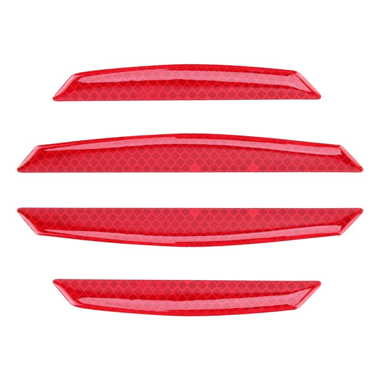 4 PCS Universal Car Door Anti-collision Strip Protection Guards Trims Stickers (Red) by buy2fix