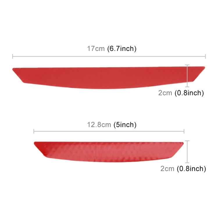 4 PCS Universal Car Door Anti-collision Strip Protection Guards Trims Stickers (Red) - Anti Collision Sticker by buy2fix | Online Shopping UK | buy2fix