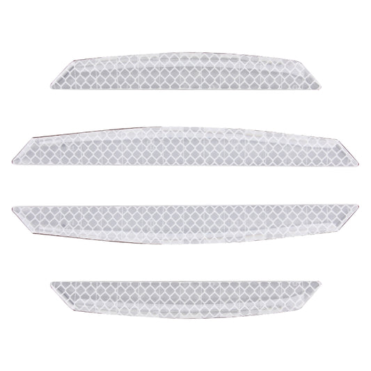 4 PCS Universal Car Door Anti-collision Strip Protection Guards Trims Stickers (White) by buy2fix