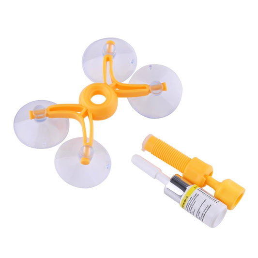 Professional Windscreen Repair Tool Paintless Dent Removal Car Window Windshield Repair Kit Chip Crack Auto Glass(Yellow) by buy2fix