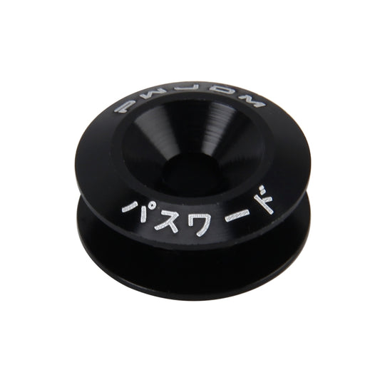 4 PCS Car Modified Screw Gaskets Bodywork Stainless Steel Gasket Bolts, Diameter: 24mm(Black) by buy2fix