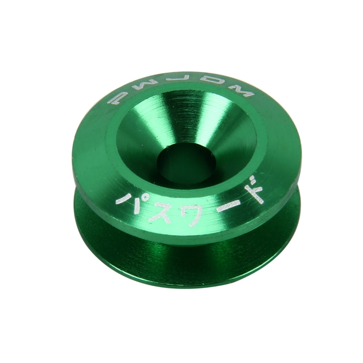 4 PCS Car Modified Screw Gaskets Bodywork Stainless Steel Gasket Bolts, Diameter: 24mm(Green) - Nuts & Bolts by buy2fix | Online Shopping UK | buy2fix