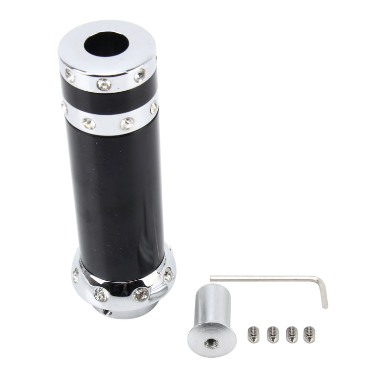 Universal Aluminum Silver Black Decorative Strip Hand Brake Lever Hand Brake Cover Grips Hand Brake Protective Cover by buy2fix