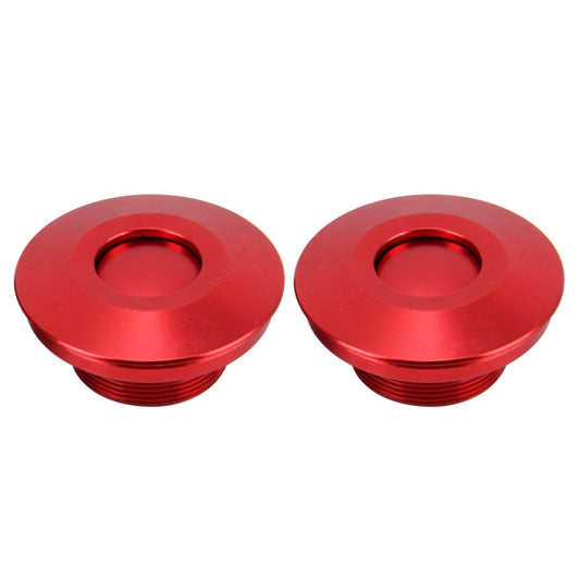 2 PCS Racing Car Cover Lock Aluminum Alloy Car Modification Oil Cap Modified Engine Cover Lock Racing Front Cover Lock(Red) by buy2fix