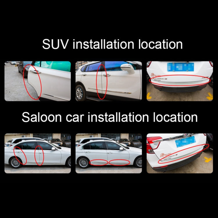 5m Rubber Car Side Door Edge Protection Wire Guards Cover Trims Stickers(Black) by buy2fix