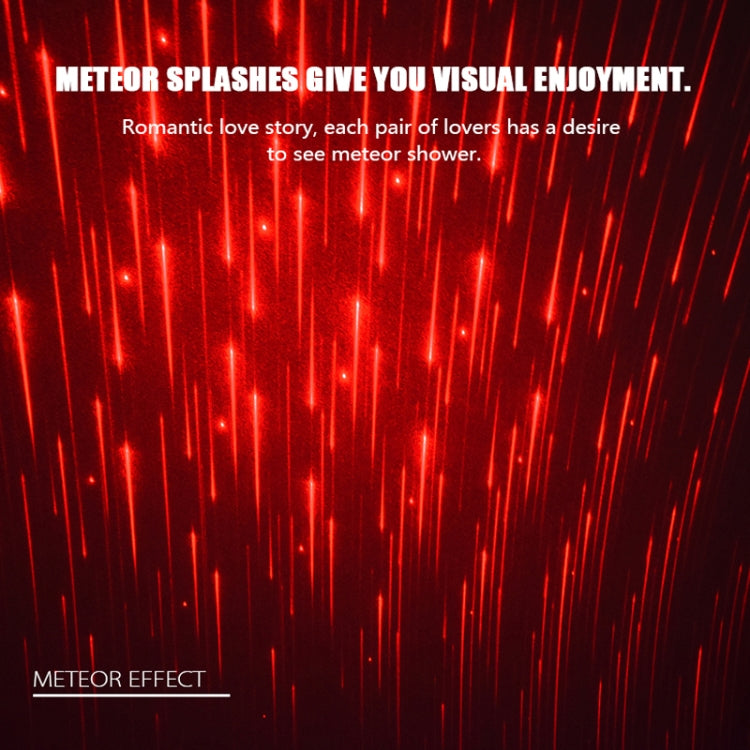 Roof Ceiling Atmosphere Decoration Red Light Star Night Lights Meteor Lamp Projector with Remote Control by buy2fix