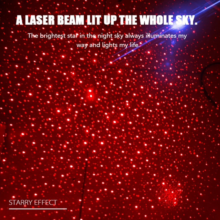 5V Roof Ceiling Decoration Red Light Star Night Lights Starry Sky Atmosphere Lamp Projector with Remote Control by buy2fix