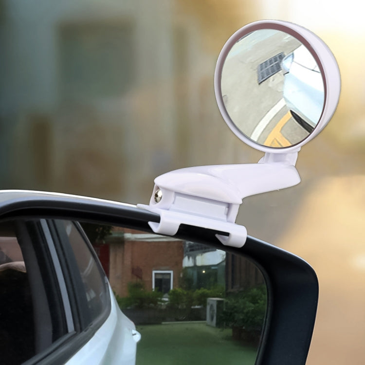 3R-095 Auxiliary Rear View Mirror Car Adjustable Blind Spot Mirror Wide Angle Auxiliary Rear View Side Mirror for Right Mirror(White) by 3R