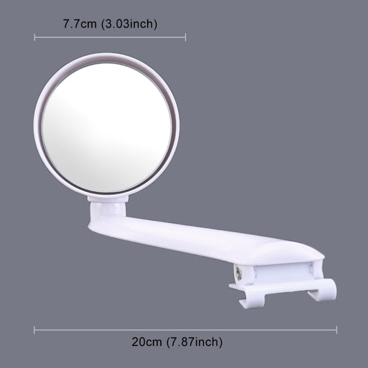 3R-094 Auxiliary Rear View Mirror Car Adjustable Blind Spot Mirror Wide Angle Auxiliary Rear View Side Mirror for Left Mirror(White) by 3R