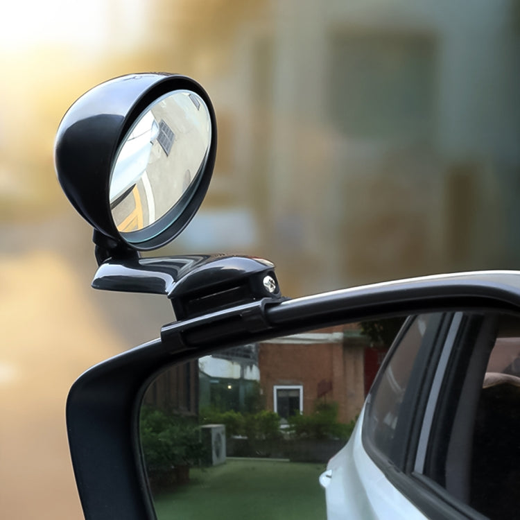 3R-094 Auxiliary Rear View Mirror Car Adjustable Blind Spot Mirror Wide Angle Auxiliary Rear View Side Mirror for Left Mirror(Black) by 3R
