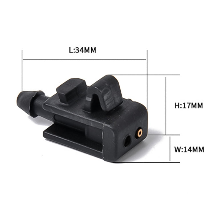 2 PCS Windshield Washer Wiper Jet Water Spray Nozzle Buckle 8200082347 for 2005-2007 Renault Megana 2 - Windscreen Wipers by buy2fix | Online Shopping UK | buy2fix