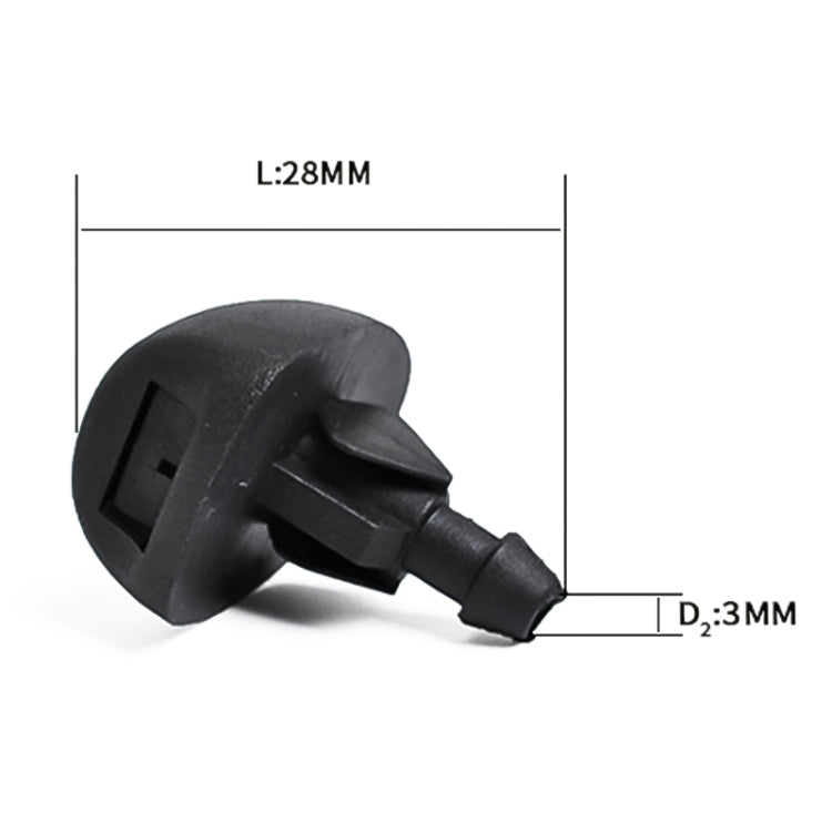 2 PCS Windshield Washer Wiper Jet Water Spray Nozzle 6438V8 for 1993-2007 Peugeot 207 / 306 / 307 - Windscreen Wipers by buy2fix | Online Shopping UK | buy2fix