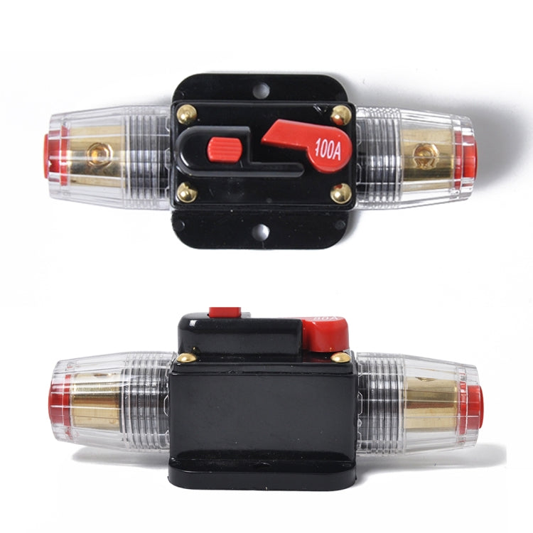 DC 12-24V Car Circuit Breaker Stereo Audio Fuse Holder Insurance 100A Fuse - Fuse by buy2fix | Online Shopping UK | buy2fix