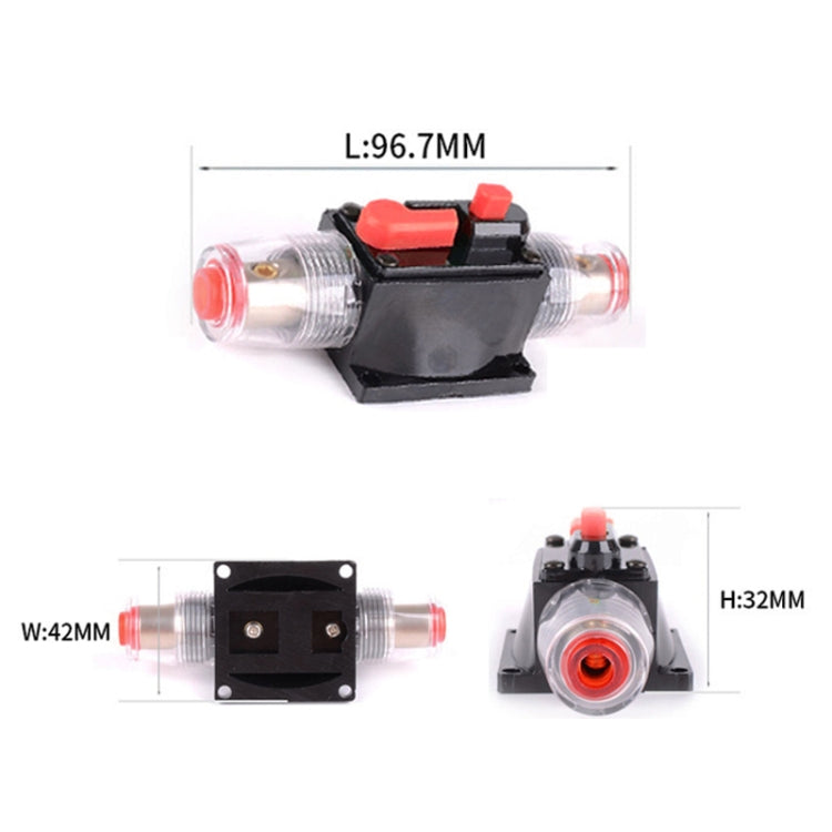 DC 12-24V Car Circuit Breaker Stereo Audio Fuse Holder Insurance 40A Fuse by buy2fix