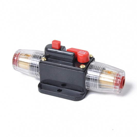 DC 12-24V Car Circuit Breaker Stereo Audio Fuse Holder Insurance 60A Fuse by buy2fix