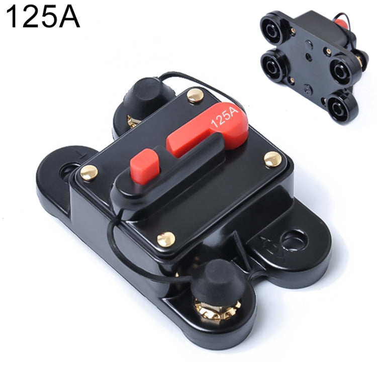 125A DC 12-24V Car Audio Stereo Circuit Breaker Automatic Reset Fuse Holder - Fuse by buy2fix | Online Shopping UK | buy2fix