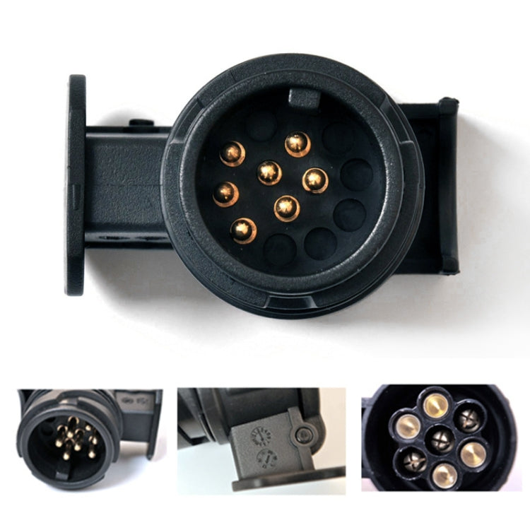 12V 13Pin to 7Pin Car Plug Socket Wiring Connector Adapter Car Plug Socket for Trailer / Truck / Bus, European Car by buy2fix