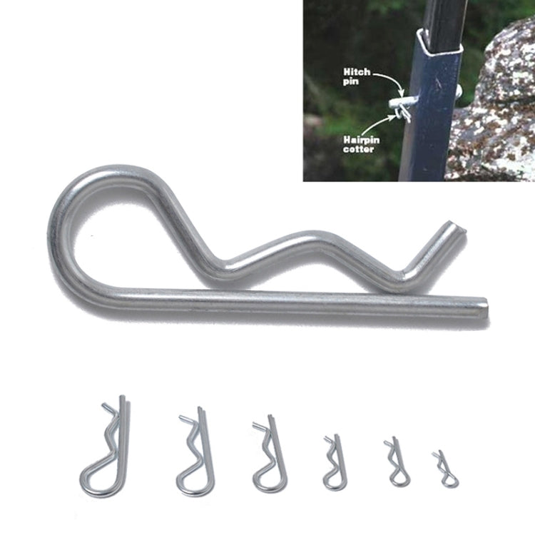 100 PCS Heavy Duty Zinc Plated Cotter R Tractor Clip Pin for Car / Boat / Garages - Booster Cable & Clip by buy2fix | Online Shopping UK | buy2fix