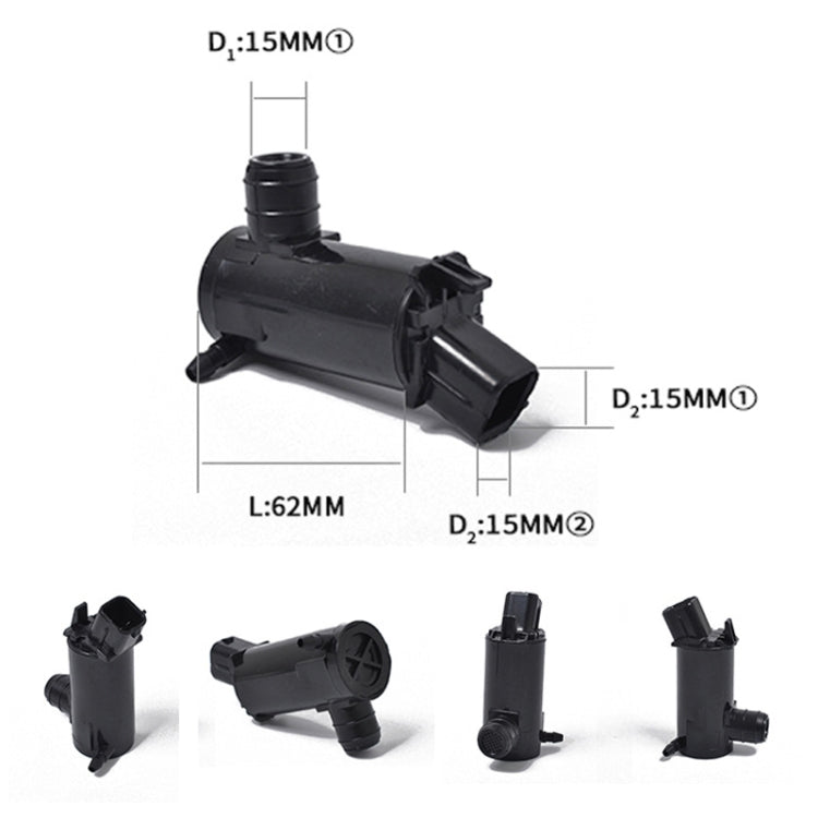 High Pressure Windshield Washer Wipers Washer Pump 9851026000 for Hyundai / Kia by buy2fix