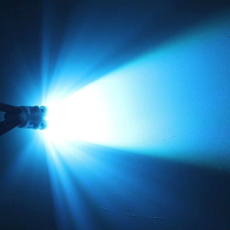 10 PCS T10 1W 50LM Car Clearance Light with SMD-3030 Lamp, DC 12V(Ice Blue Light) by buy2fix