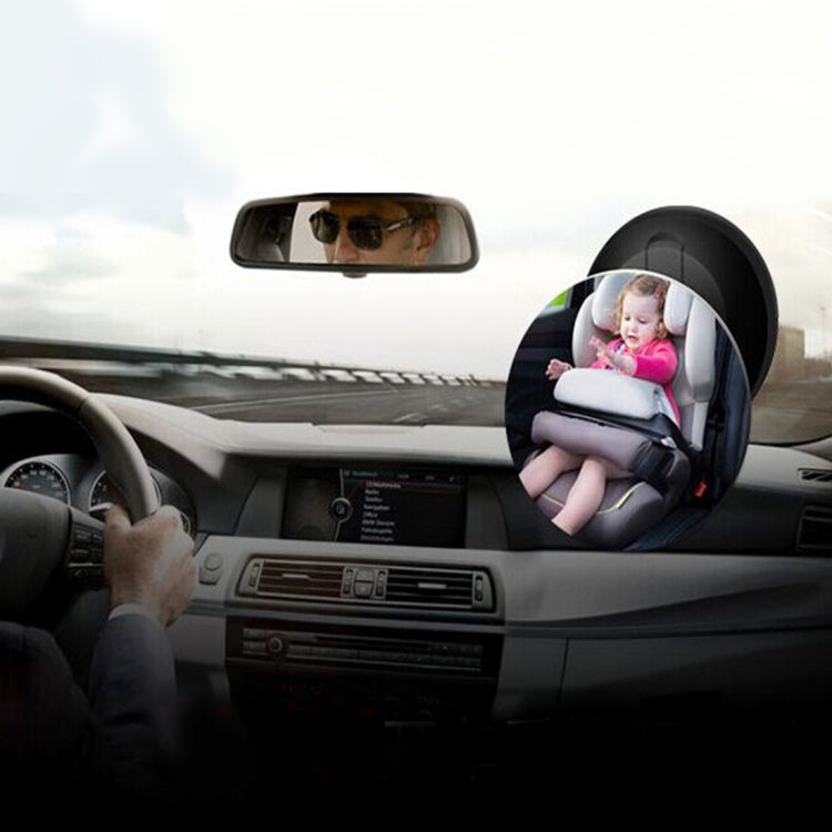 Car Auto 360 Degree Adjustable Baby View Mirror Rear Baby Safety Convex Mirror, Diameter: 75mm(Black) by buy2fix
